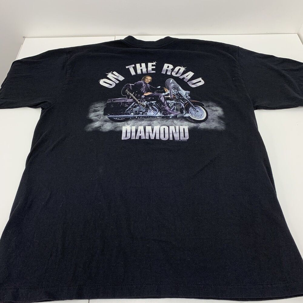Vintage NEIL DIAMOND On The Road World Tour 1996-1997 Motorcycle Biker Shirt XL - Picture 5 of 7